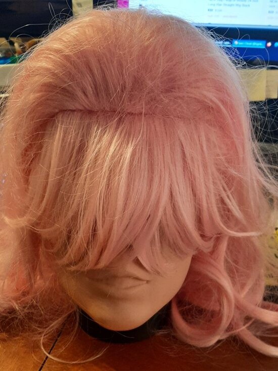 NEW TAG ! Curly Wig Long 24 Inch Light Pink main image 6